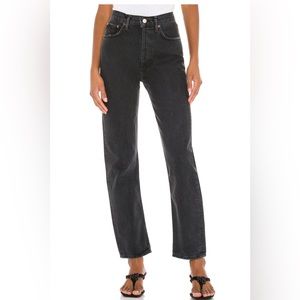 90's Pinch Waist in Black Tea AGOLDE JEANS